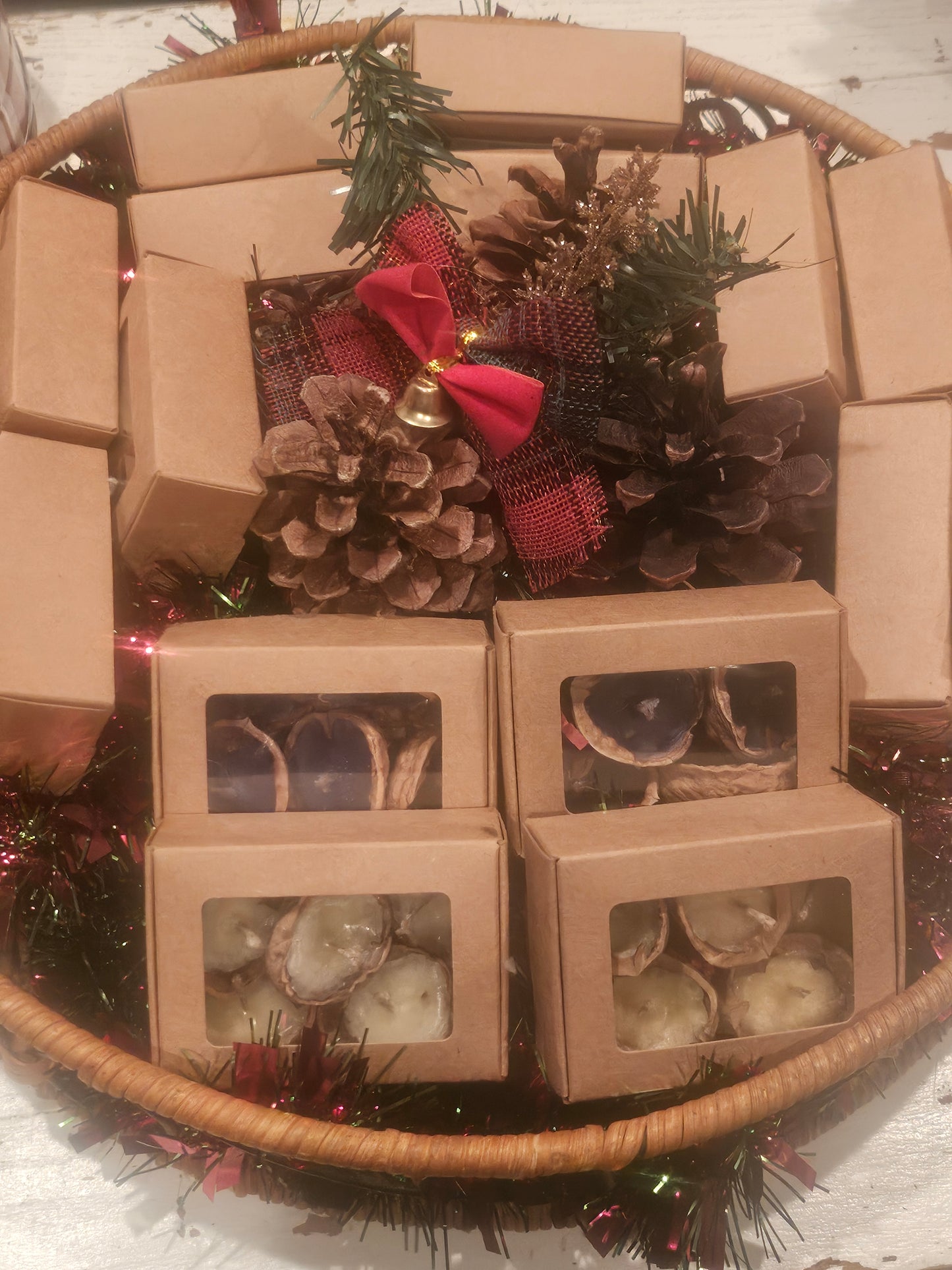 The Squirrel’s Share- Floating Walnut Shell Lights